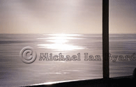 looking into the sun, Pacific Ocean January 1973